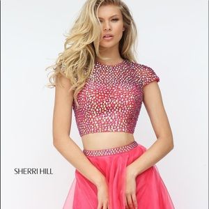Gorgeous Sherri Hill Coral Gown